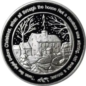 1 oz Silver Round - Twas The Night Before Christmas (.999 Fine) (2)