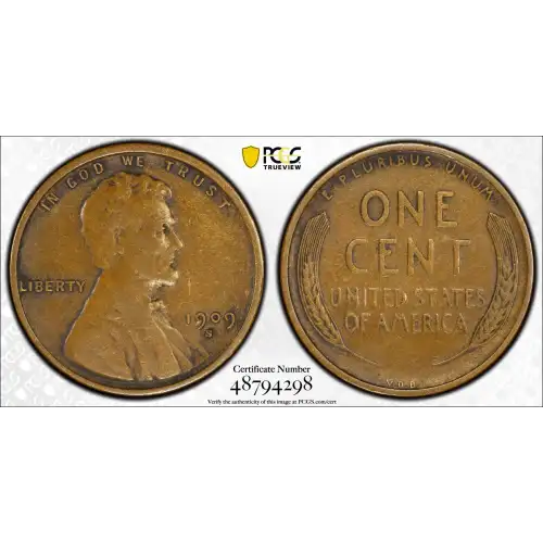 1909-S VDB 1C, BN (2)