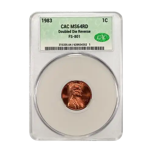 1983 Doubled Die Reverse 1c FS-801 RD (2)