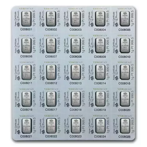 1g x 25 PAMP Platinum Multigram (2)
