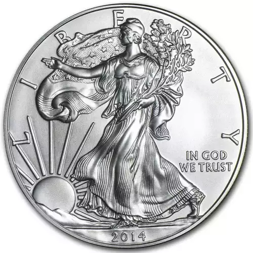 2014-W 1 oz Burnished American Silver Eagle (w/Box & COA) [DUPLICATE for #545741] (3)