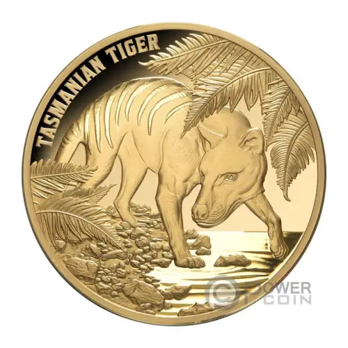 2026 1 oz Niue - Tasmanian Tiger Gold Coin - $100 Dollar (2)