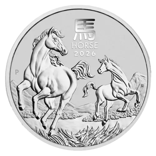 2026 2oz Australian Perth Mint Silver Lunar III: Year of the Horse (2)